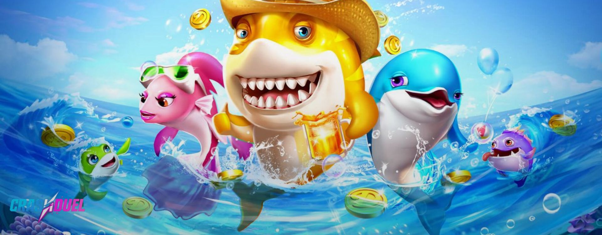 how to play fish game crashduel