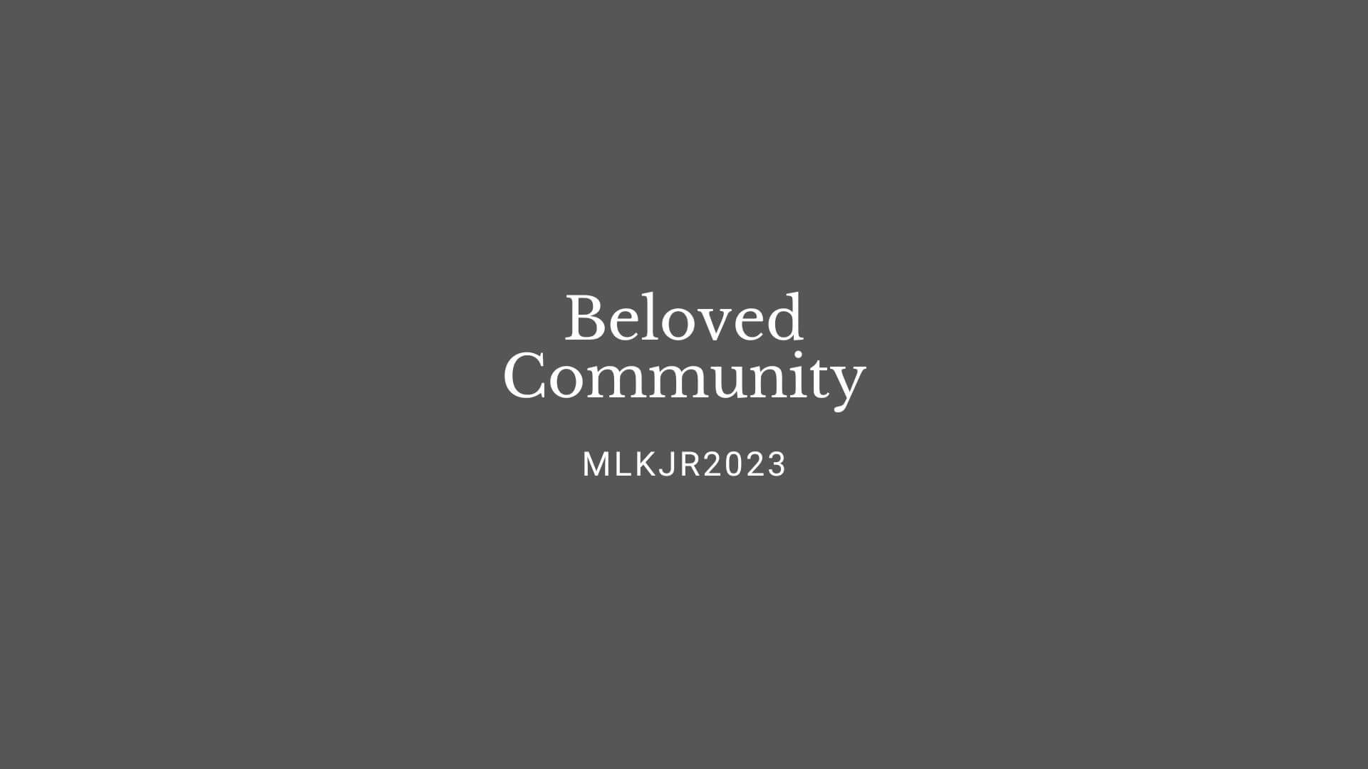 Martin Luther King Graphic Beloved Community