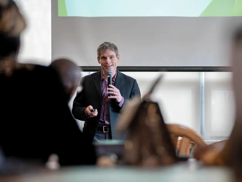Man lecturing