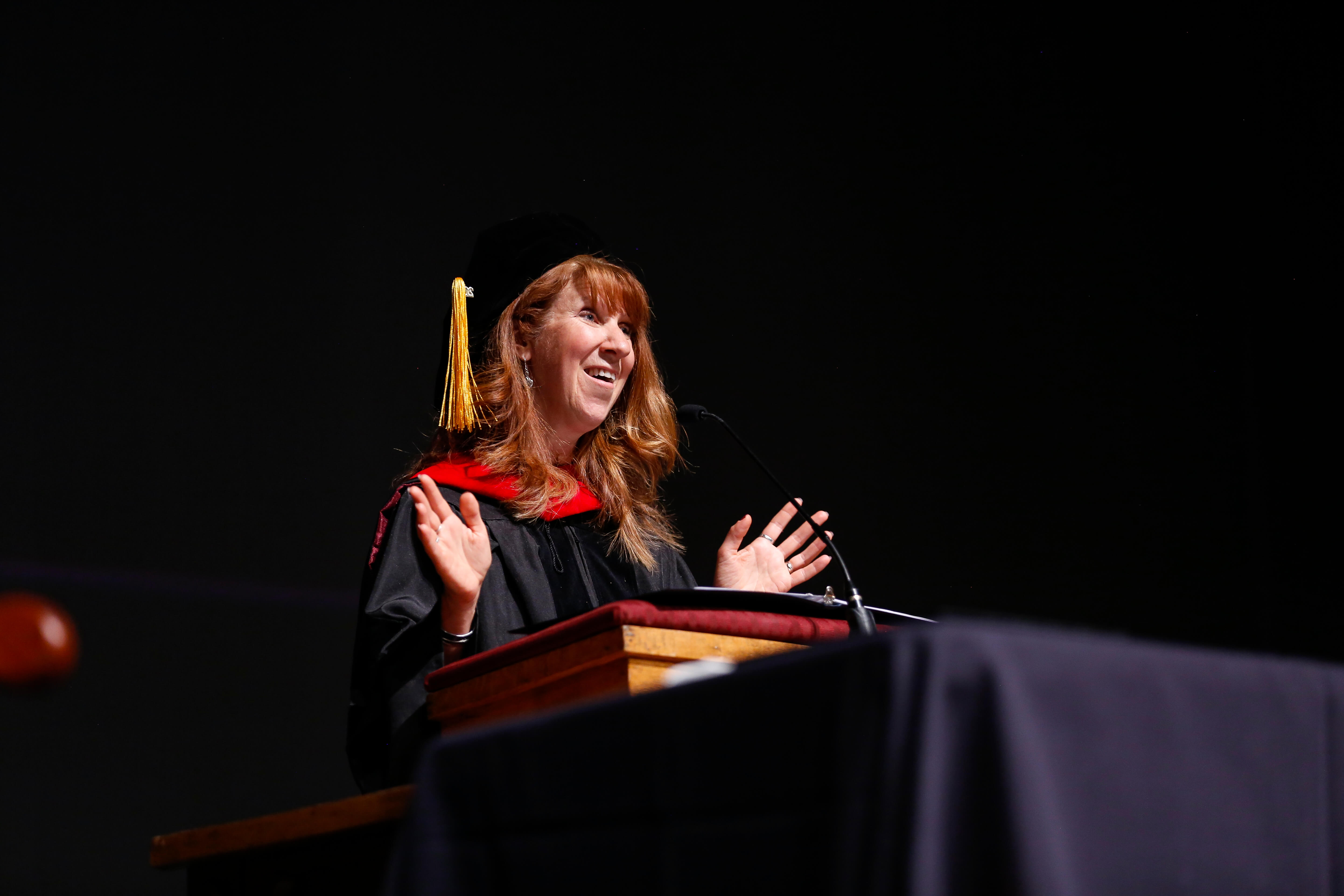 Woman at graduation