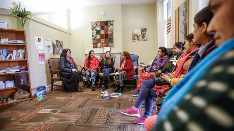 Woman meeting together