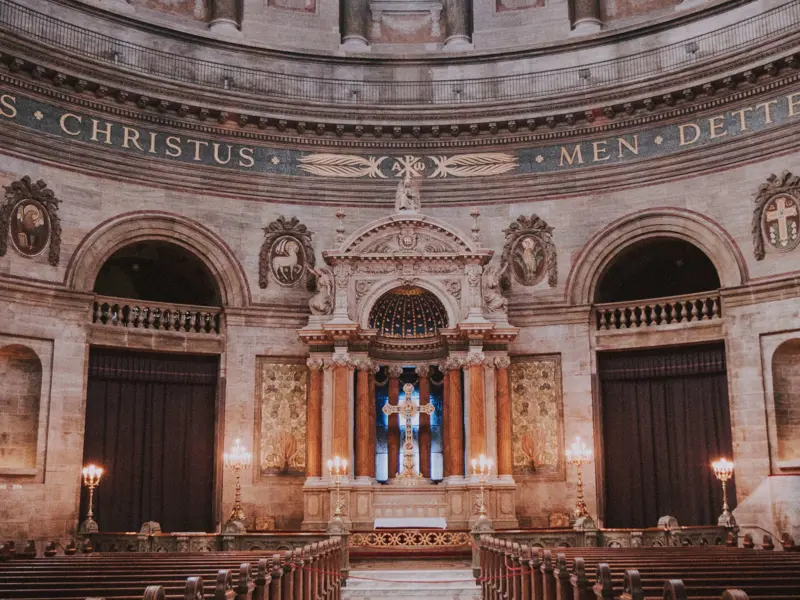 inside of an old church