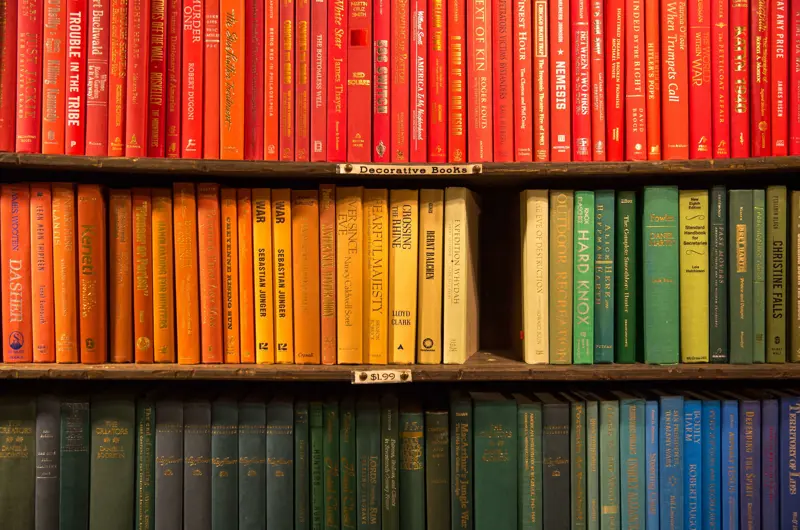 Books on shelf