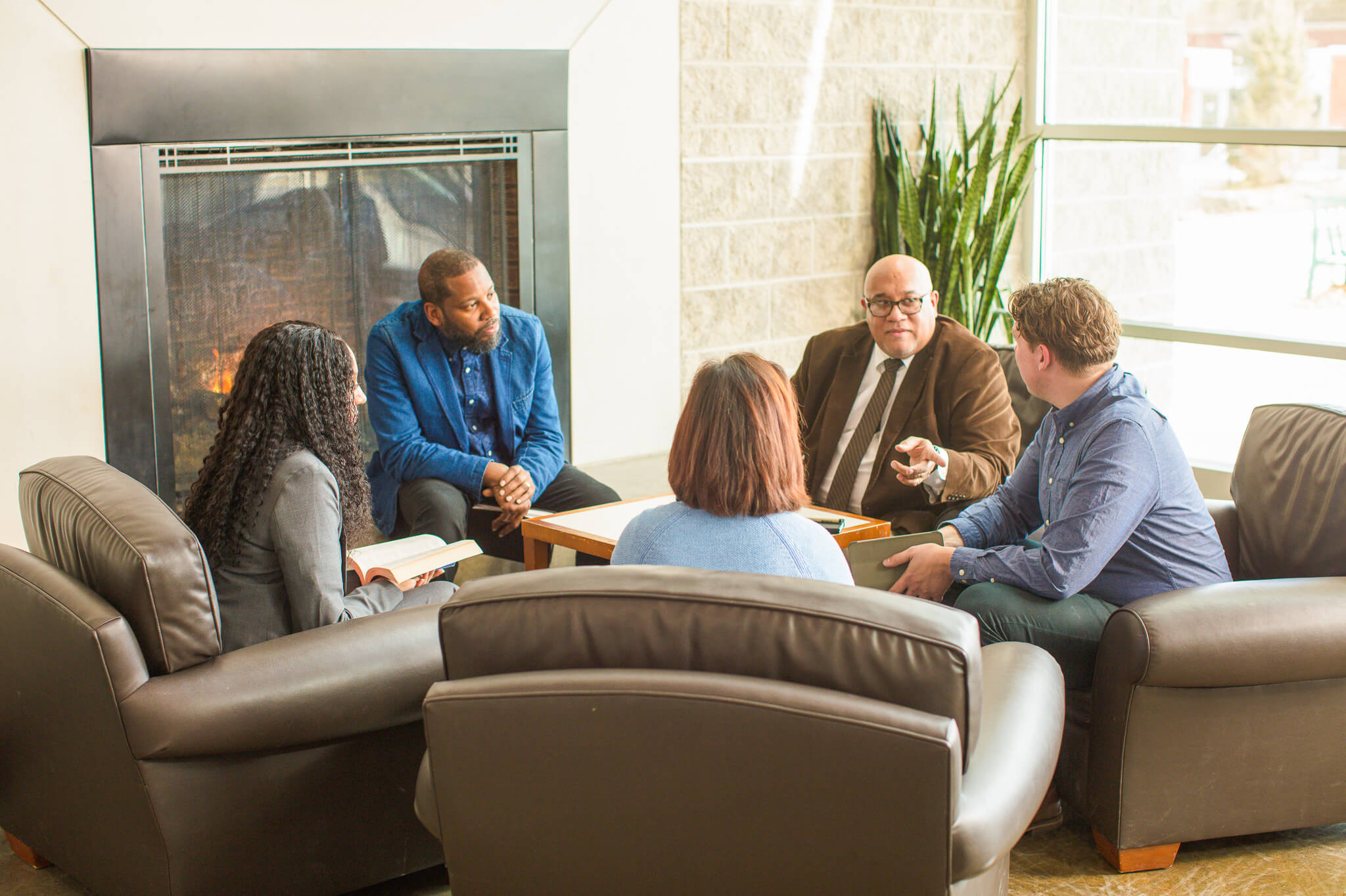 people meeting together