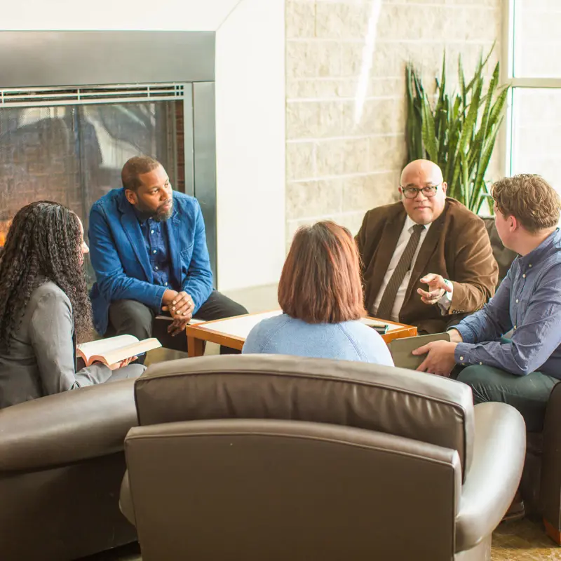 people meeting together