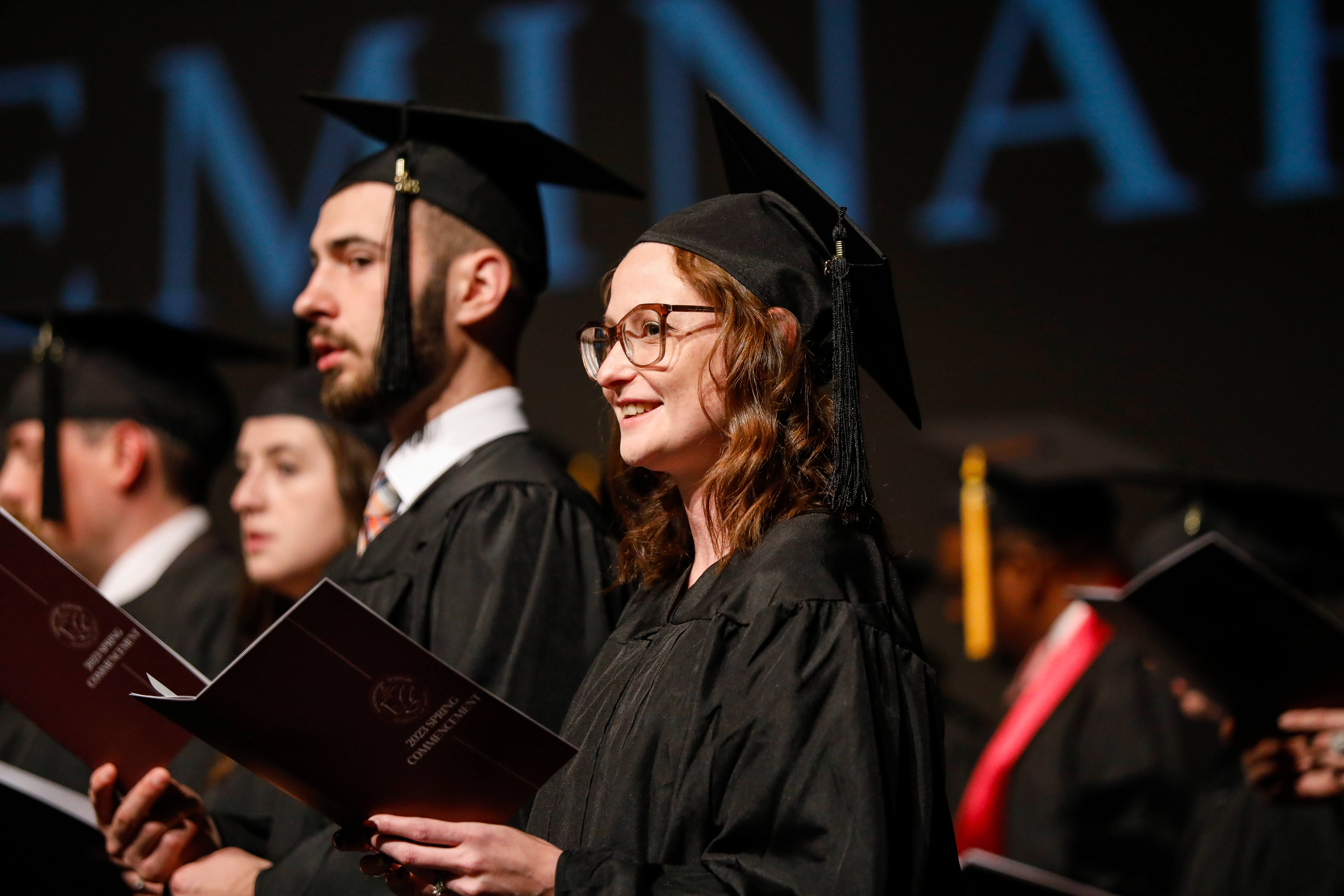 student at graduation