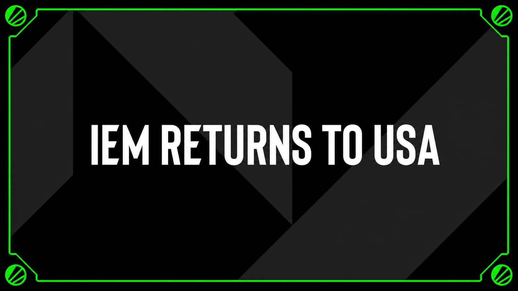 IEM Returns to USA