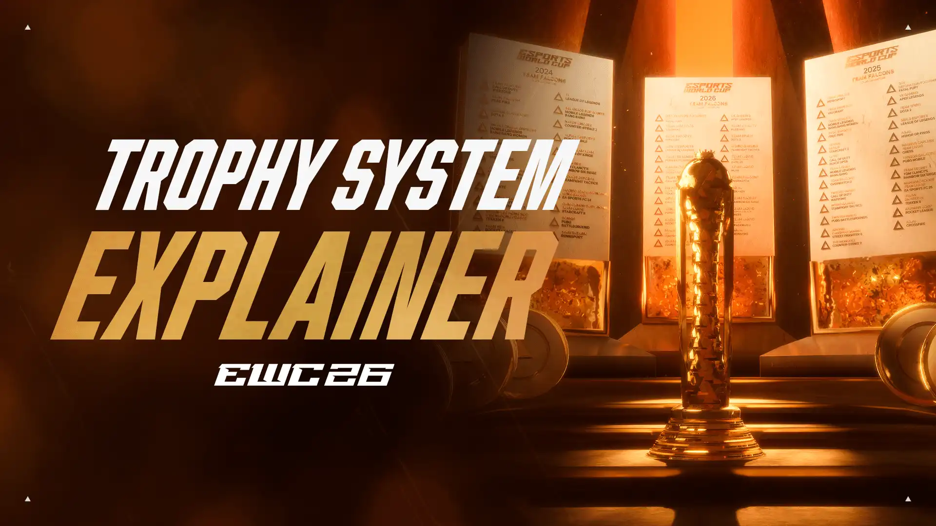 Esports World Cup Unveils Trophy System That Preserves Every Player's Legacy